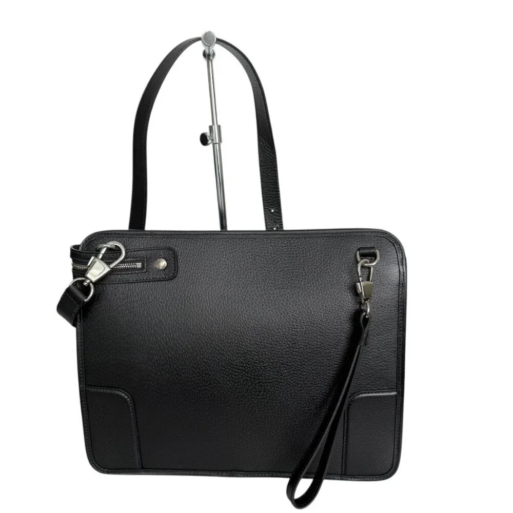 Gucci 735111 Black Saffiano Leather Shoulder Bag Messenger, Unisex, Luxury - Picture 2 of 16